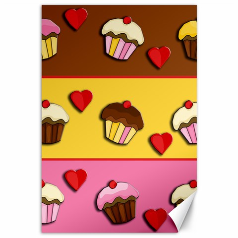 Love cupcakes Canvas 12  x 18   from ArtsNow.com 11.88 x17.36  Canvas - 1