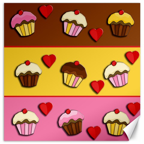 Love cupcakes Canvas 16  x 16   from ArtsNow.com 15.2 x15.41  Canvas - 1