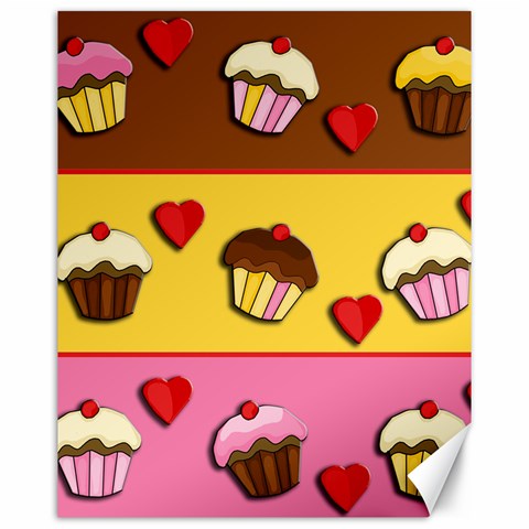 Love cupcakes Canvas 16  x 20   from ArtsNow.com 15.75 x19.29  Canvas - 1