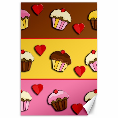 Love cupcakes Canvas 20  x 30   from ArtsNow.com 19.62 x28.9  Canvas - 1