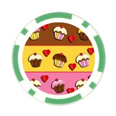 Love cupcakes Poker Chip Card Guards (10 pack)  from ArtsNow.com Front