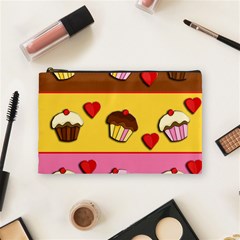 Love cupcakes Cosmetic Bag (Medium)  from ArtsNow.com Front