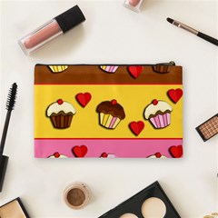 Love cupcakes Cosmetic Bag (Medium)  from ArtsNow.com Back