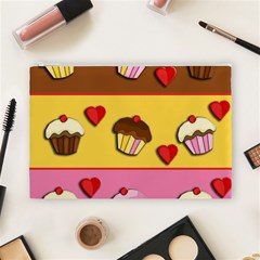 Love cupcakes Cosmetic Bag (Large)  from ArtsNow.com Front