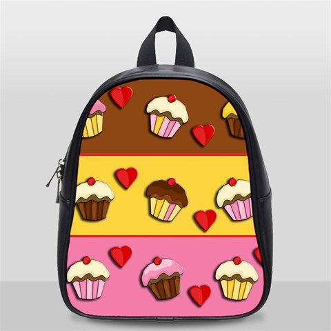 Love cupcakes School Bags (Small)  from ArtsNow.com Front