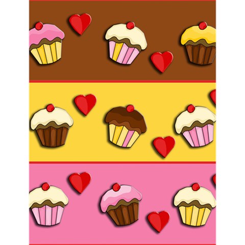 Love cupcakes Large Memo Pads from ArtsNow.com 4.125 x5.5  Memopad