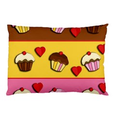 Love cupcakes Pillow Case (Two Sides) from ArtsNow.com Front