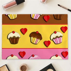 Love cupcakes Cosmetic Bag (XXL)  from ArtsNow.com Front