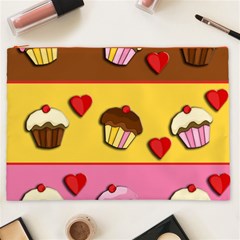 Love cupcakes Cosmetic Bag (XXL)  from ArtsNow.com Front