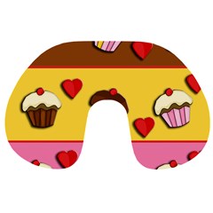 Love cupcakes Travel Neck Pillows from ArtsNow.com Front