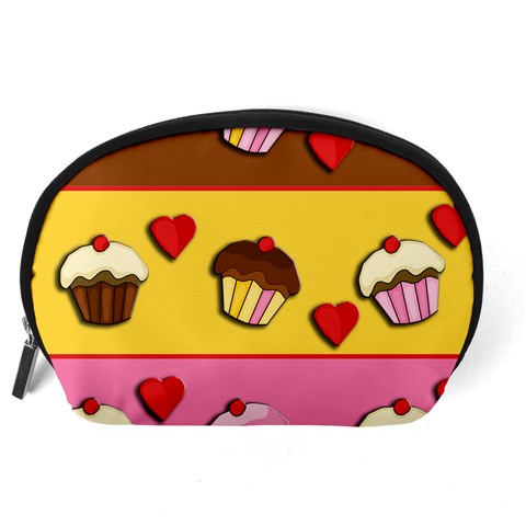 Love cupcakes Accessory Pouches (Large)  from ArtsNow.com Back