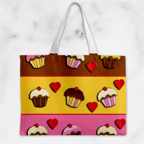 Love cupcakes Zipper Mini Tote Bag from ArtsNow.com Front