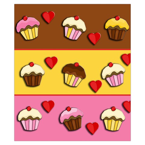 Love cupcakes Drawstring Pouches (XS)  from ArtsNow.com Back