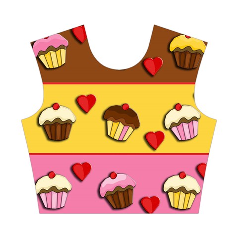 Love cupcakes Cotton Crop Top from ArtsNow.com Front