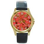 Bakery Round Gold Metal Watch