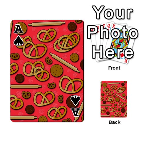 Ace Bakery Playing Cards 54 Designs  from ArtsNow.com Front - SpadeA