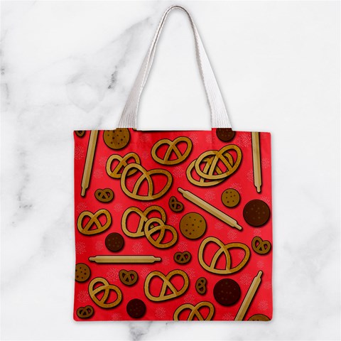 Bakery Zipper Grocery Tote Bag from ArtsNow.com Back