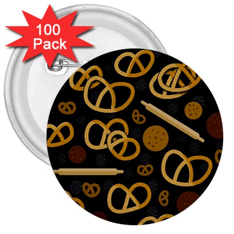 Bakery 2 3  Buttons (100 pack)  from ArtsNow.com Front