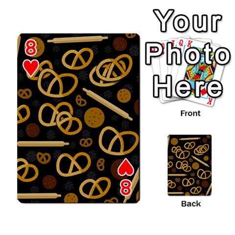 Bakery 2 Playing Cards 54 Designs  from ArtsNow.com Front - Heart8