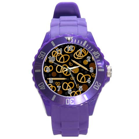 Bakery 2 Round Plastic Sport Watch (L) from ArtsNow.com Front