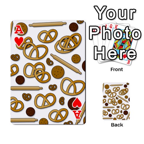 Ace Bakery 3 Playing Cards 54 Designs  from ArtsNow.com Front - HeartA