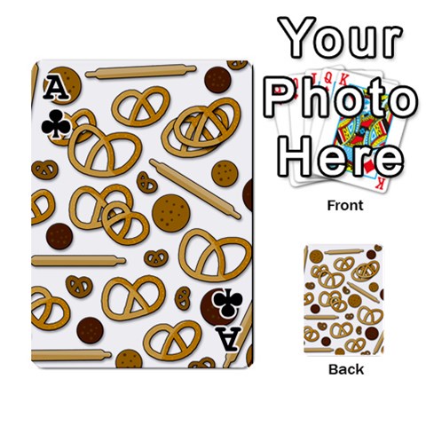 Ace Bakery 3 Playing Cards 54 Designs  from ArtsNow.com Front - ClubA