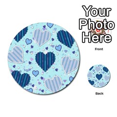 Light and Dark Blue Hearts Multi Front 1