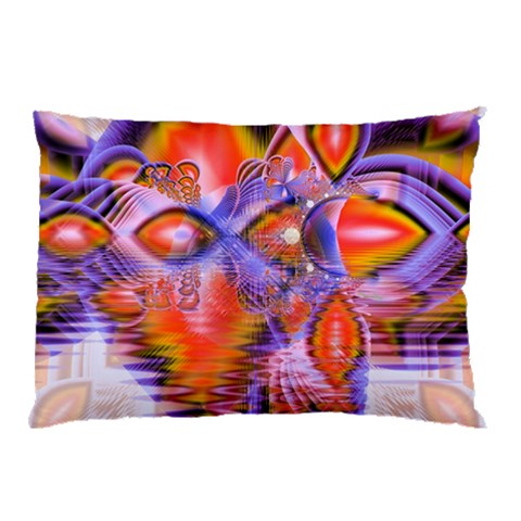 Crystal Star Dance, Abstract Purple Orange Pillow Case from ArtsNow.com 26.62 x18.9  Pillow Case