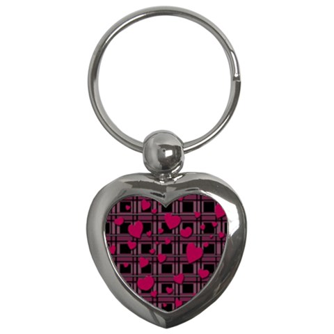 Harts pattern Key Chains (Heart)  from ArtsNow.com Front