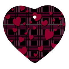 Harts pattern Heart Ornament (2 Sides) from ArtsNow.com Back