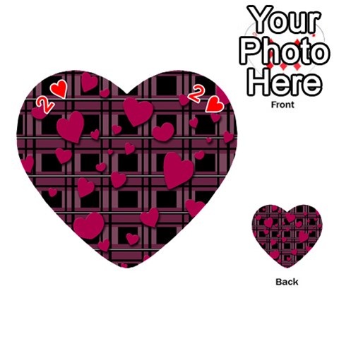 Harts pattern Playing Cards 54 (Heart)  from ArtsNow.com Front - Heart2