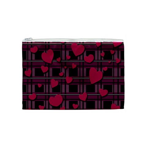 Harts pattern Cosmetic Bag (Medium)  from ArtsNow.com Front