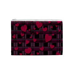 Harts pattern Cosmetic Bag (Medium)  from ArtsNow.com Front