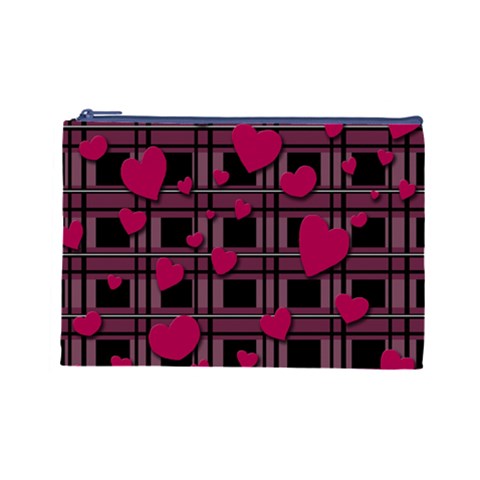 Harts pattern Cosmetic Bag (Large)  from ArtsNow.com Front