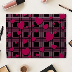 Harts pattern Cosmetic Bag (XL) from ArtsNow.com Back