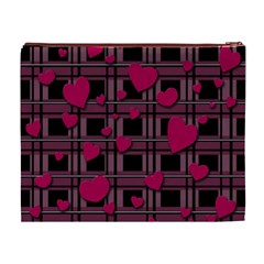 Harts pattern Cosmetic Bag (XL) from ArtsNow.com Back