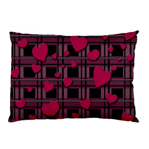 Harts pattern Pillow Case (Two Sides) from ArtsNow.com Back