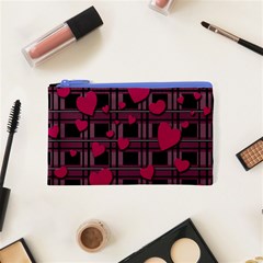 Harts pattern Cosmetic Bag (XS) from ArtsNow.com Front