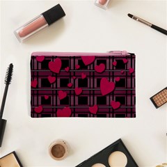 Harts pattern Cosmetic Bag (XS) from ArtsNow.com Back