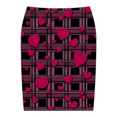 Harts pattern Midi Wrap Pencil Skirt from ArtsNow.com Back