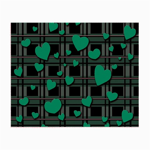 Green love Small Glasses Cloth from ArtsNow.com Front