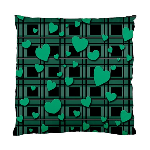 Green love Standard Cushion Case (Two Sides) from ArtsNow.com Back