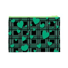 Green love Cosmetic Bag (Large)  from ArtsNow.com Back