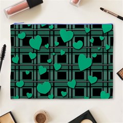 Green love Cosmetic Bag (XL) from ArtsNow.com Front