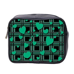 Green love Mini Toiletries Bag 2 Front