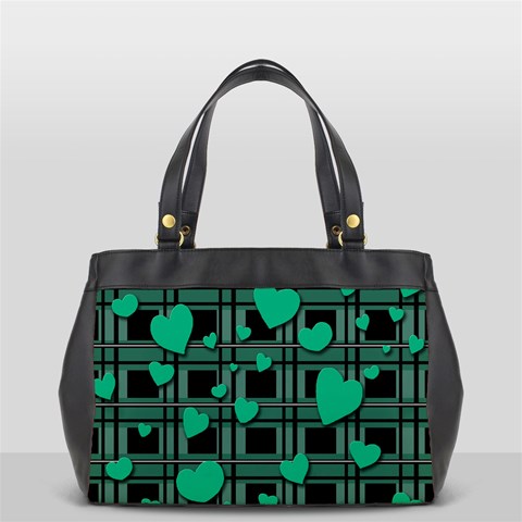 Green love Office Handbags (2 Sides)  from ArtsNow.com Back