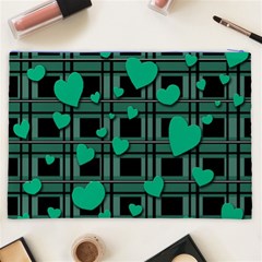 Green love Cosmetic Bag (XXL)  from ArtsNow.com Back