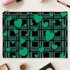 Green love Cosmetic Bag (XXXL)  from ArtsNow.com Front