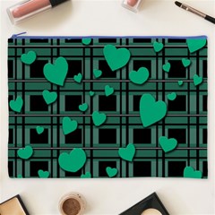 Green love Cosmetic Bag (XXXL)  from ArtsNow.com Front