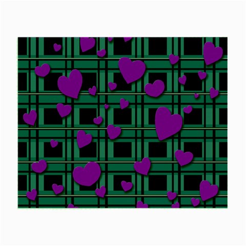 Purple love Small Glasses Cloth from ArtsNow.com Front